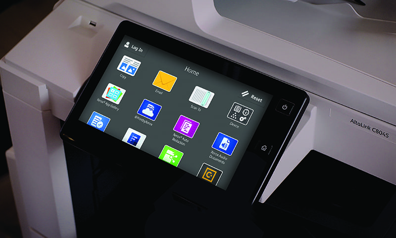 Écran affichage imprimante Altalink Écran affichage imprimante Altalink